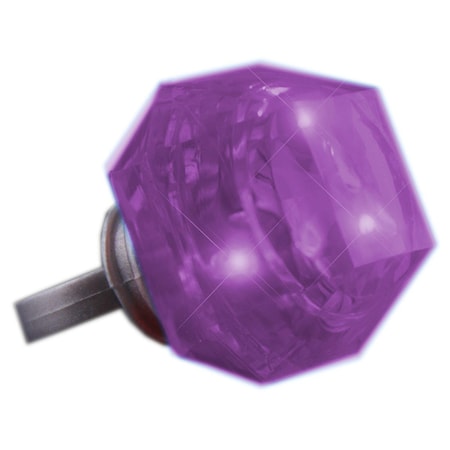 Endless Games Huge Gem Diamond Ring, Purple EN3336929